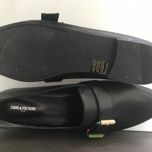 NIB Zadig Voltaire Happy Leather Loafer Sz 40 - 10 - Picture 4 of 8